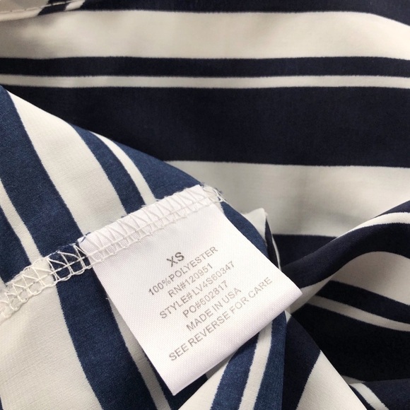 Olive & Oak Chiffon Striped Top - Picture 6 of 6